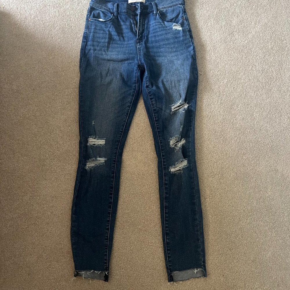 Pacsun High-Rise Ankle Jegging, Size 25 Long, Medium Wash